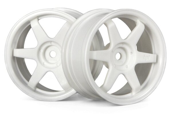 HPI Racing TE37 Wheel 26mm White 3mm Offset/Fits 26mm Tire