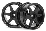 HPI Racing TE37 Wheel 26mm Black 3mm Offset/Fits 26mm Tire
