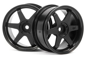 HPI Racing TE37 Wheel 26mm Black 3mm Offset/Fits 26mm Tire