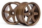 HPI Racing TE37 Wheel 26mm Bronze 3mm Offset/Fits 26mm Tire
