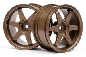 HPI Racing TE37 Wheel 26mm Bronze 3mm Offset/Fits 26mm Tire