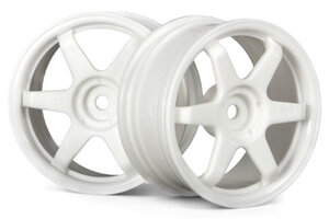 HPI Racing TE37 Wheel 26mm White 6mm Offset/Fits 26mm Tire