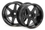 HPI Racing TE37 Wheel 26mm Black 6mm Offset/Fits 26mm Tire