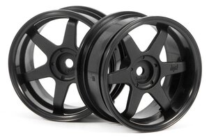 HPI Racing TE37 Wheel 26mm Black 6mm Offset/Fits 26mm Tire