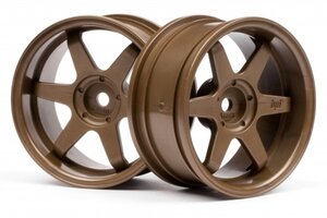 HPI Racing TE37 Wheel 26mm Bronze 6mm Offset/Fits 26mm Tire