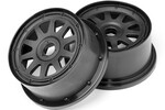 HPI Racing TR-10 Wheel Black (120X65mm/-10mm Offset) Baja