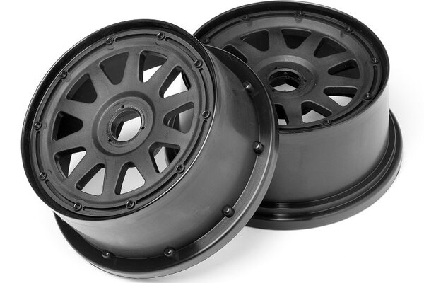 HPI Racing TR-10 Wheel Black (120X65mm/-10mm Offset) Baja