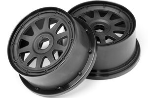 HPI Racing TR-10 Wheel Black (120X60mm/-4mm Offset) Baja