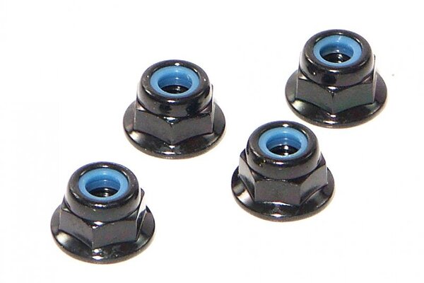 HPI Racing HPIZ684  Flanged Lock Nut M4 (4pcs)