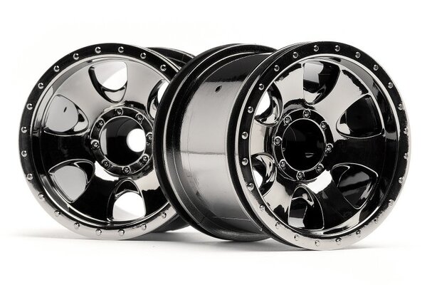 HPI Racing Warlock Wheel Black Chrome (2.2In/2pcs)