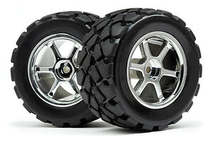 HPI Racing Mounted VT Tire/Wheel Set (4pcs) (Recon)