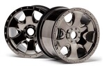 HPI Racing Warlock Wheel Black Chrome (83X56mm/2pcs) Savage X