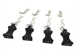 Hot Racing HRAAC03EZ01   AC03EZ01   1/10 Black Alum EZ Pulls, 4pcs and Body Clips (8pcs)