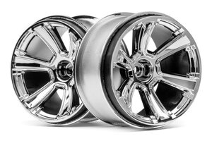 HPI Racing 6-Shot MT Wheel (Chrome/2pcs) Jumpshot MT