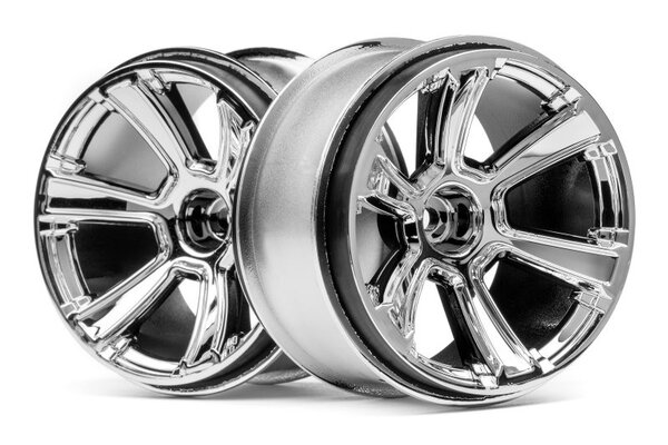 HPI Racing 6-Shot MT Wheel (Chrome/2pcs) Jumpshot MT