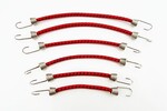 Hot Racing 1/10 Scale Bungee Cord Set, Black and Red (6pcs)