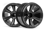 HPI Racing 6-Shot MT Wheel (Black/2pcs) Jumpshot MT
