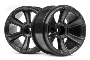 HPI Racing 6-Shot MT Wheel (Black/2pcs) Jumpshot MT