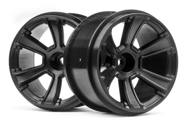 HPI Racing 6-Shot MT Wheel (Black/2pcs) Jumpshot MT