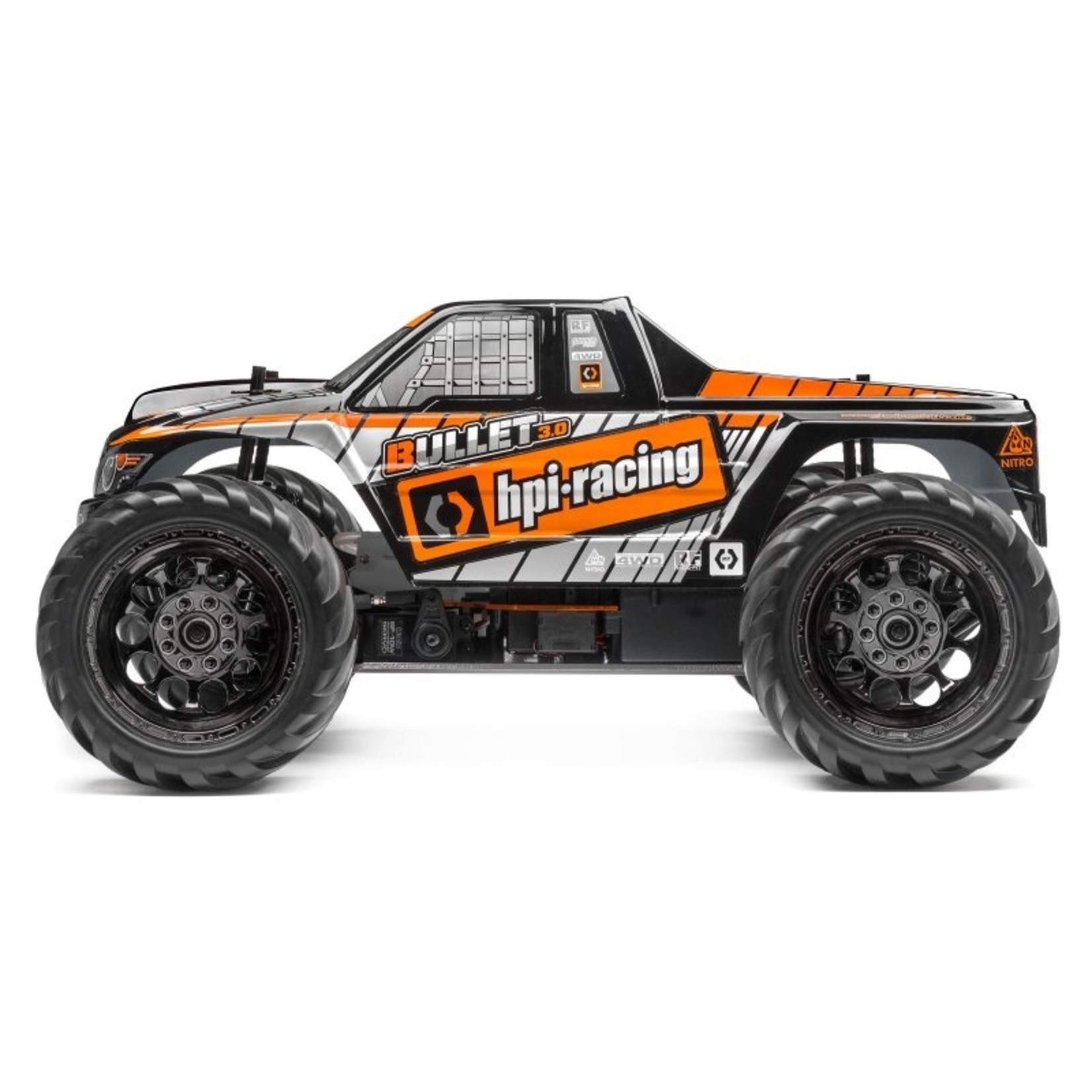 HPI Racing Trimmed And Painted Bullet 3.0 MT Body (Black)