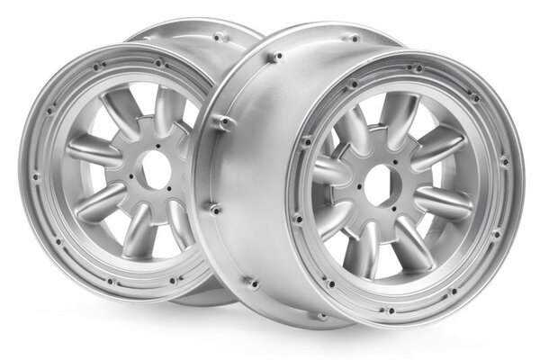 HPI Racing Ml-8 Wheel Silver (120X75mm/2pcs) Baja 5R