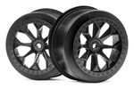 HPI Racing 8-Shot SC Wheel (Black/2pcs) (Jumpshot SC)