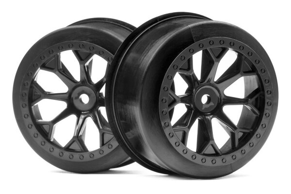 HPI Racing 8-Shot SC Wheel (Black/2pcs) (Jumpshot SC)