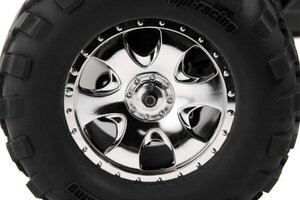 HPI Racing Mounted GT2 Tire S Compound On Warlock Wheel Chrome