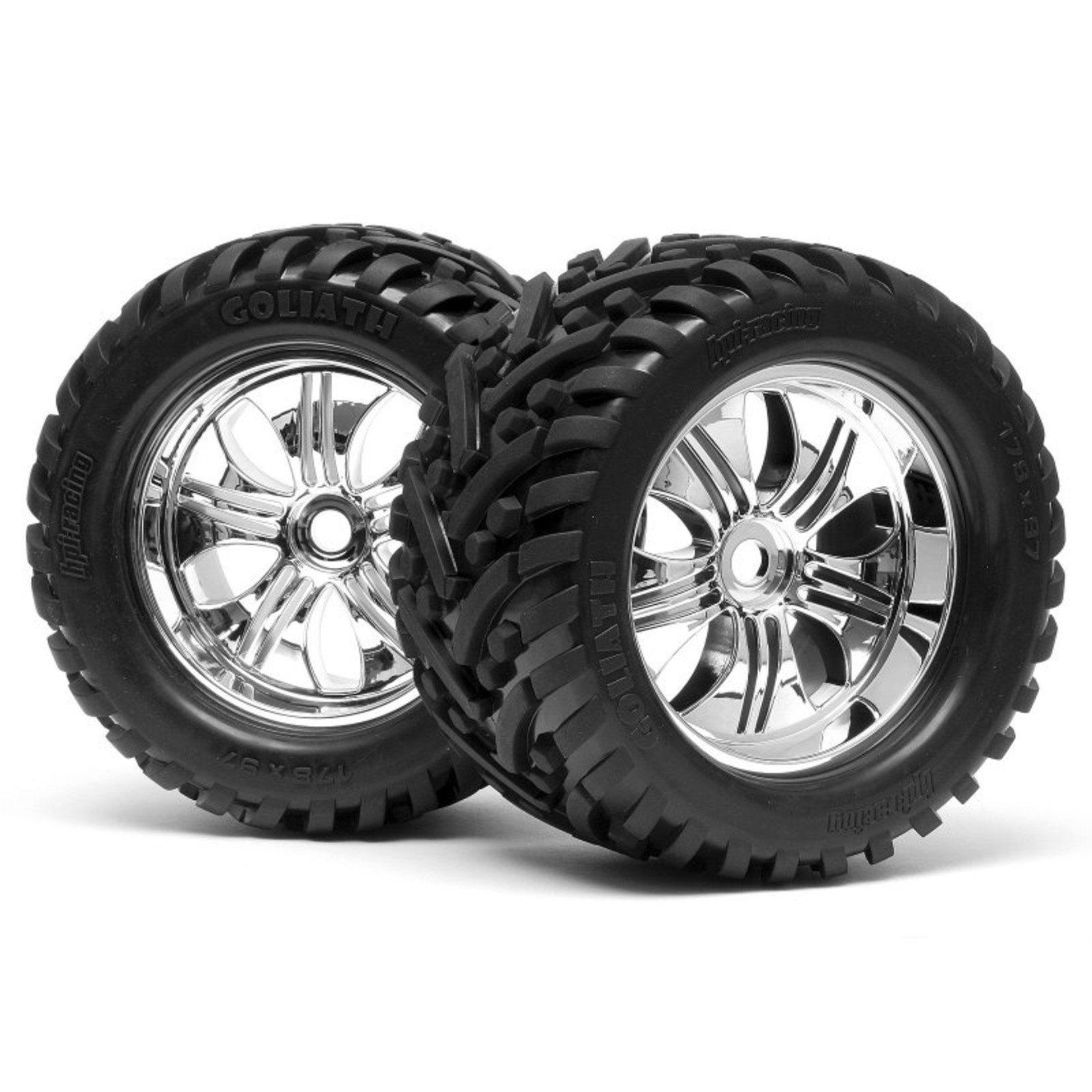 HPI Racing Mounted Goliath Tire 178X97mm On Tremor Wheel Chrome -