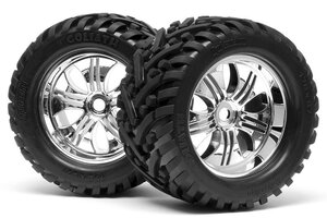 HPI Racing Mounted Goliath Tire 178X97mm On Tremor Wheel Chrome -