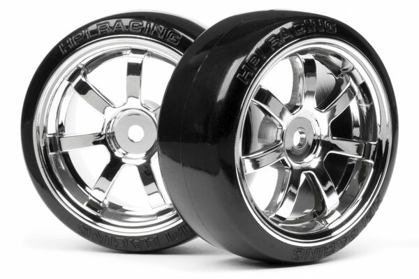 HPI Racing T-Drift Tire 26mm Rays 57S-Pro Wheel Chrome