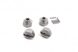 HPI Racing Hex Wheel Hub 12mm/Silver 4pc MT 2 18SS/Std/MT 2/MT/Rush/EP