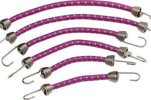Hot Racing HRAACC468C87  1/10 Scale Bungee Cord Set, Purple/Blue, 6pcs