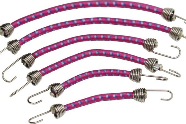 Hot Racing HRAACC468C87  1/10 Scale Bungee Cord Set, Purple/Blue, 6pcs