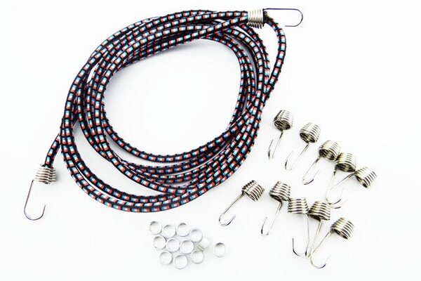Hot Racing 1/10 Scale Green/White Bungee Cord Kit