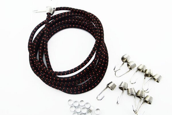 Hot Racing 1/10 Scale Black/Red Bungee Cord Kit