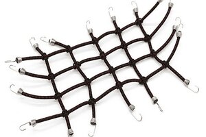 Hot Racing RC 1/10 Scale Cargo Net Kit, Black and Red