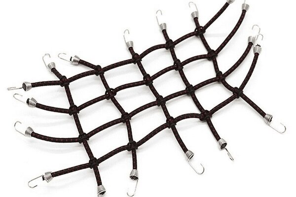 Hot Racing RC 1/10 Scale Cargo Net Kit, Black and Red