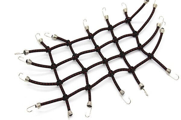 Hot Racing RC 1/10 Scale Cargo Net, Black and Red