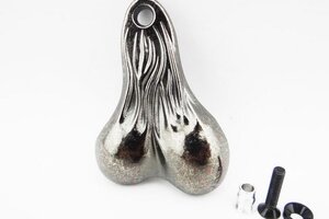 Hot Racing Black Chrome 3D Truck Dangler Balls, Bull Nuts