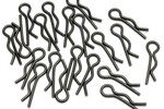 HPI Racing Body Clip (8mm/Black/20pcs)