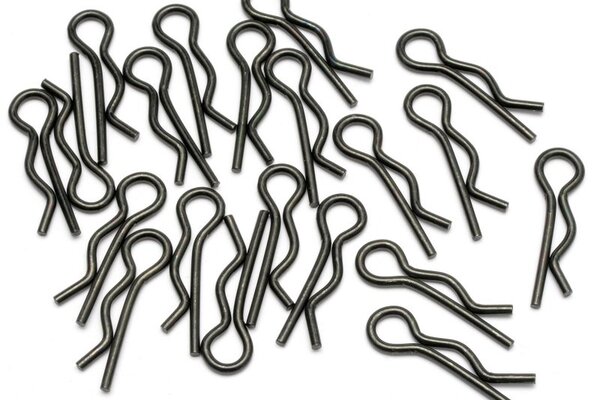 HPI Racing Body Clip (8mm/Black/20pcs)