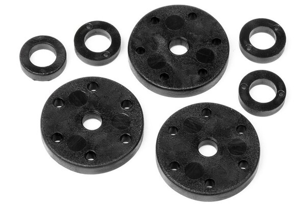 HPI Racing 6 Holes Shock Piston Set (6Holes/1.2, 1.3, 1.4mm) Vorza