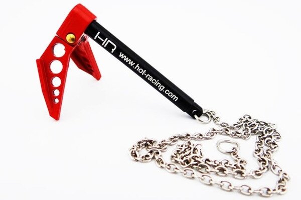 Hot Racing Scale Portable Fold Up Winch Anchor 1/10 (Red)