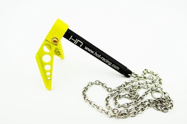 Hot Racing Scale Portable Fold Up Winch Anchor 1/10 (Yellow)