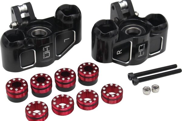 Hot Racing HRAAFE21M01  Triple Bearing Support Steerin Blocks, for Arrma 1/5