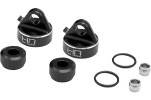 Hot Racing HRAAON156AX01  Aluminum Bleeder Shock Caps, 6c, for Arrma 1/8 Shock