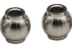 Hot Racing Steel Chrome Pivot Ball 3x7. 8x8mm Black 6s
