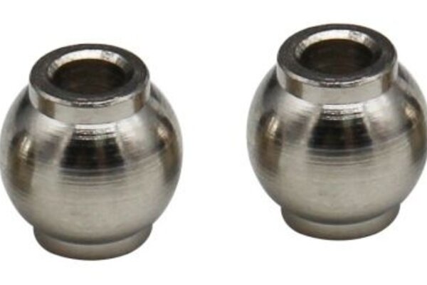 Hot Racing Steel Chrome Pivot Ball 3x7. 8x8mm Black 6s