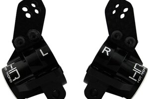 Hot Racing Alum Rear Axle Carriers Bearin Black Kraton Outcast